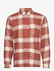 Hollister - HCo. GUYS WOVENS - checkered shirts - burnt orange plaid - 0