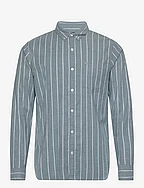 HCo. GUYS WOVENS - GREEN STRIPE