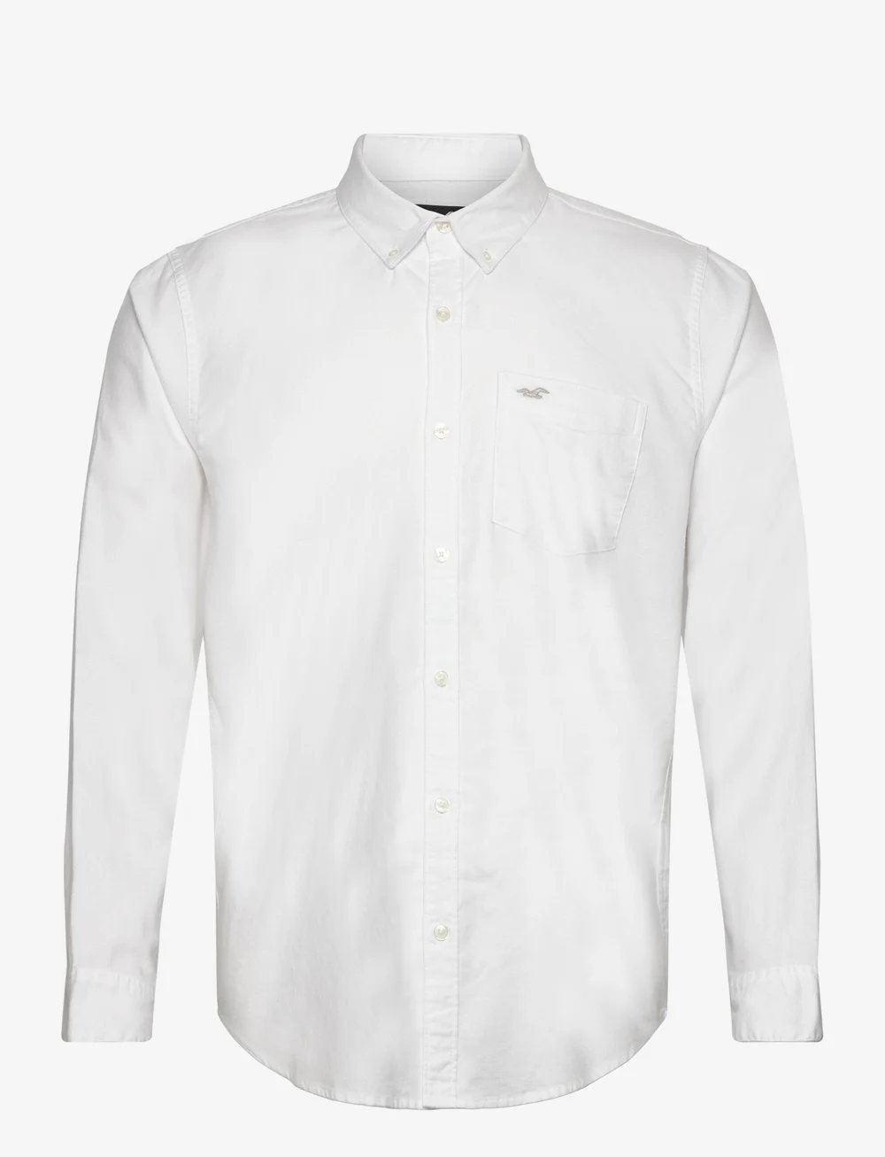 Hollister white top collar shirt