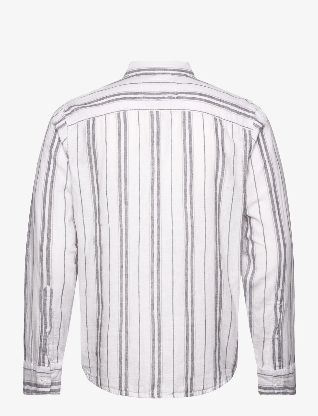 Hollister - HCo. GUYS WOVENS - linneskjortor - white stripe - 1