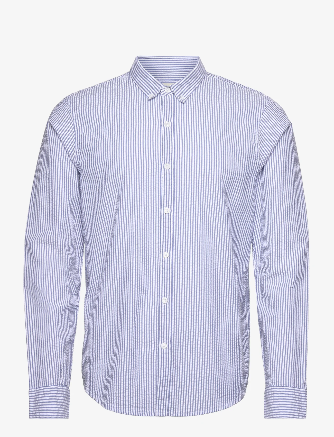 Hollister - HCo. GUYS WOVENS - casual skjortor - blue stripe - 0