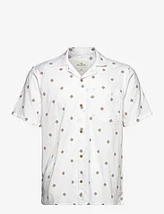 Hollister - HCo. GUYS WOVENS - kortärmade skjortor - brilliant white pattern - 0