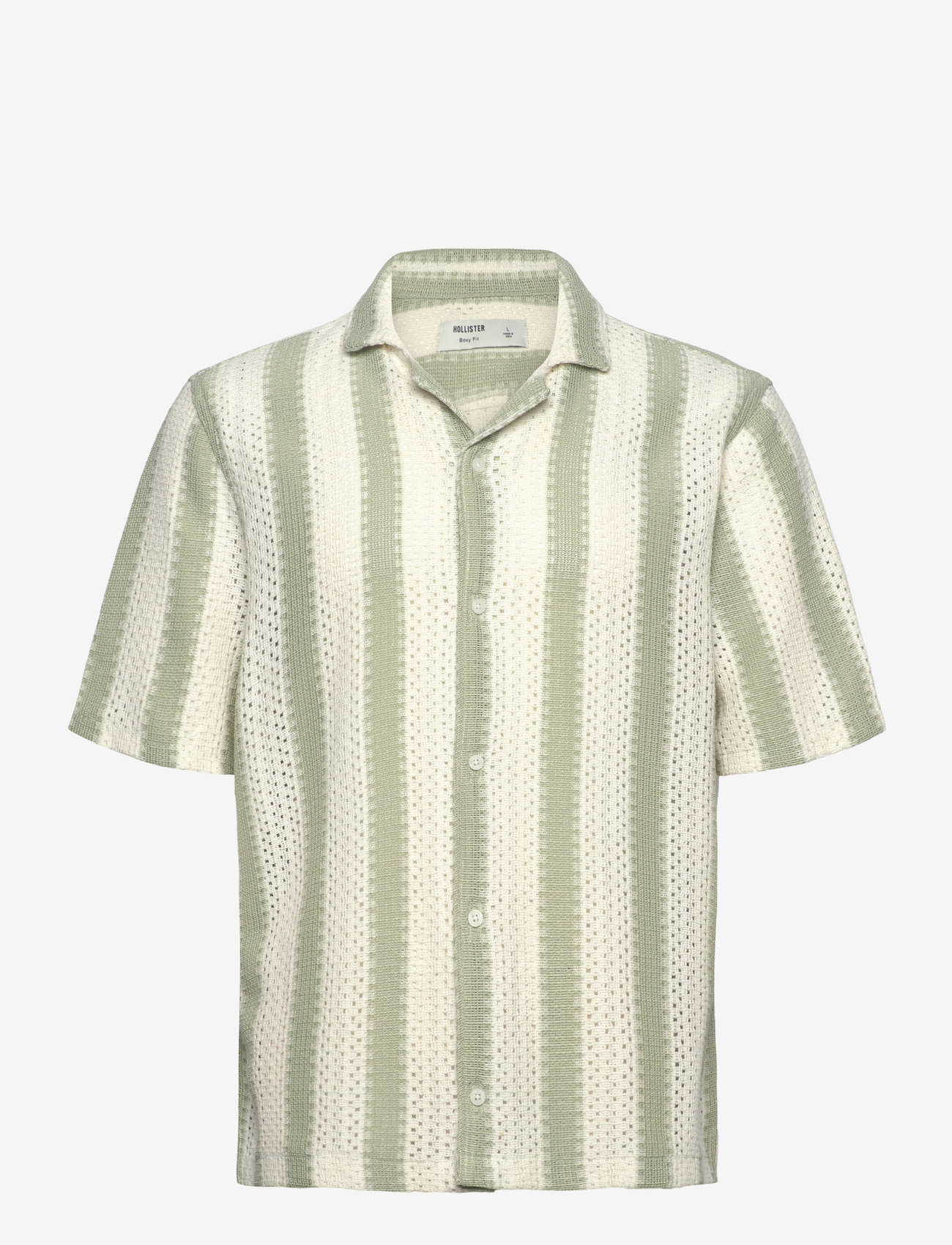 Hollister - HCo. GUYS WOVENS - kortärmade skjortor - koala crochet stripe - 0