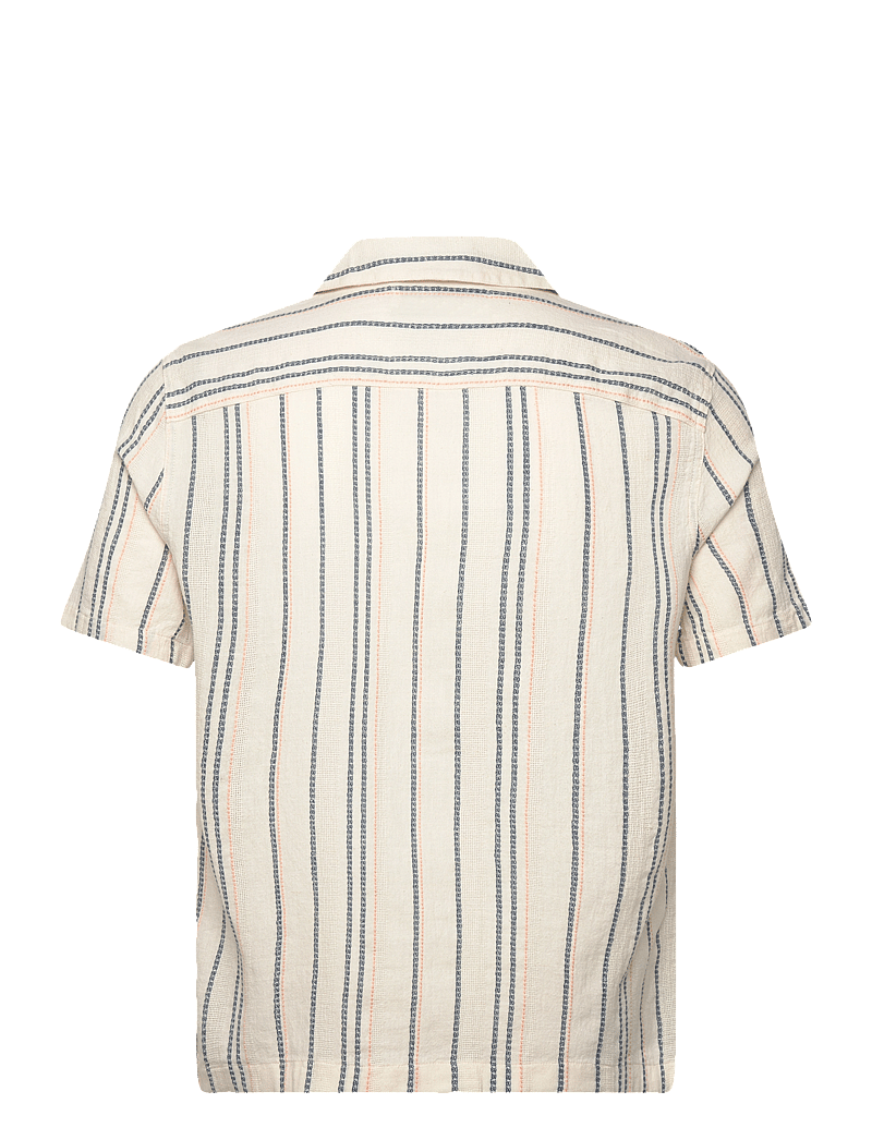 Hollister - HCo. GUYS WOVENS - hørskjorter - sydney stripe cream - 1