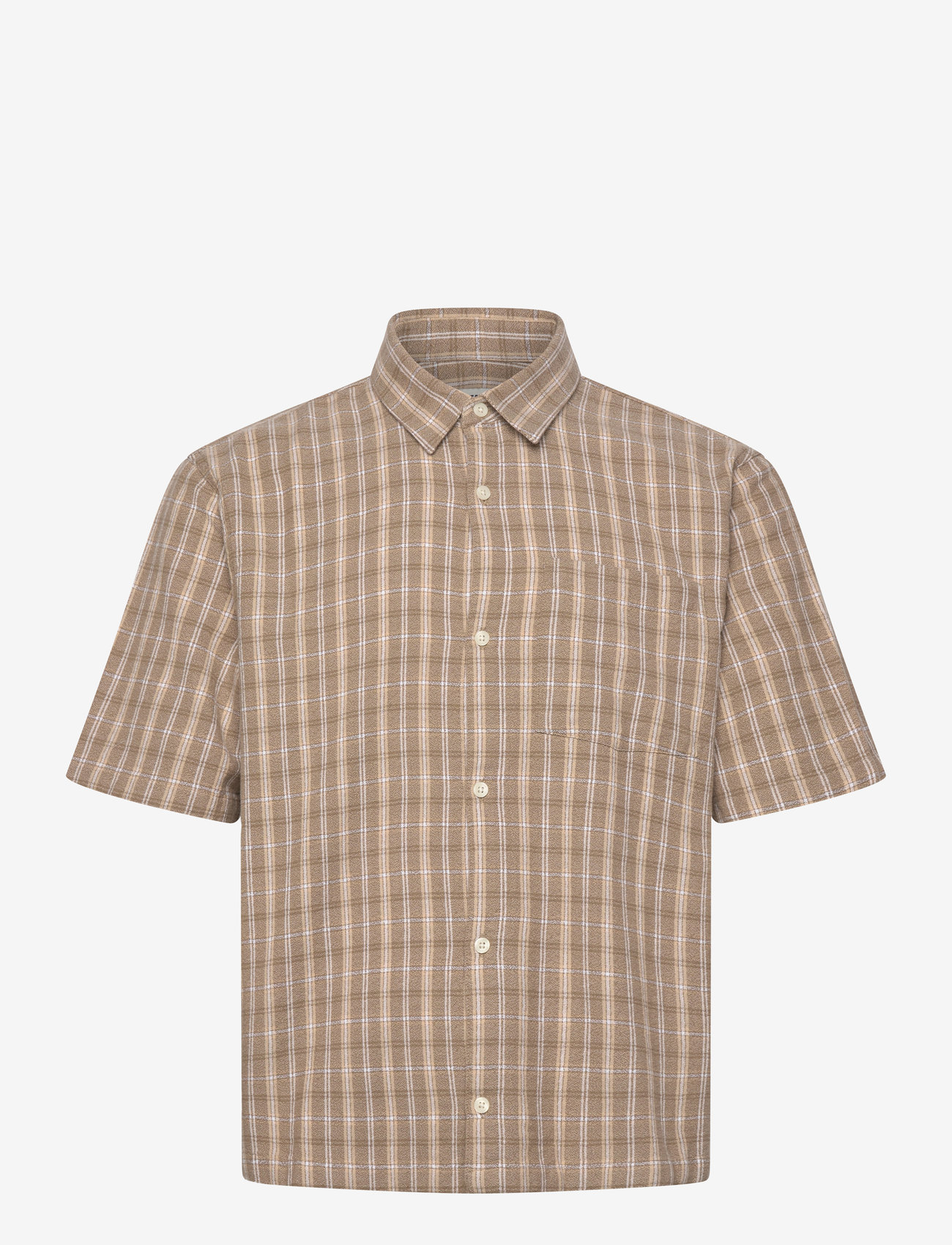 Hollister - HCo. GUYS WOVENS - kurzarmhemden - lismore plaid_tan - 0