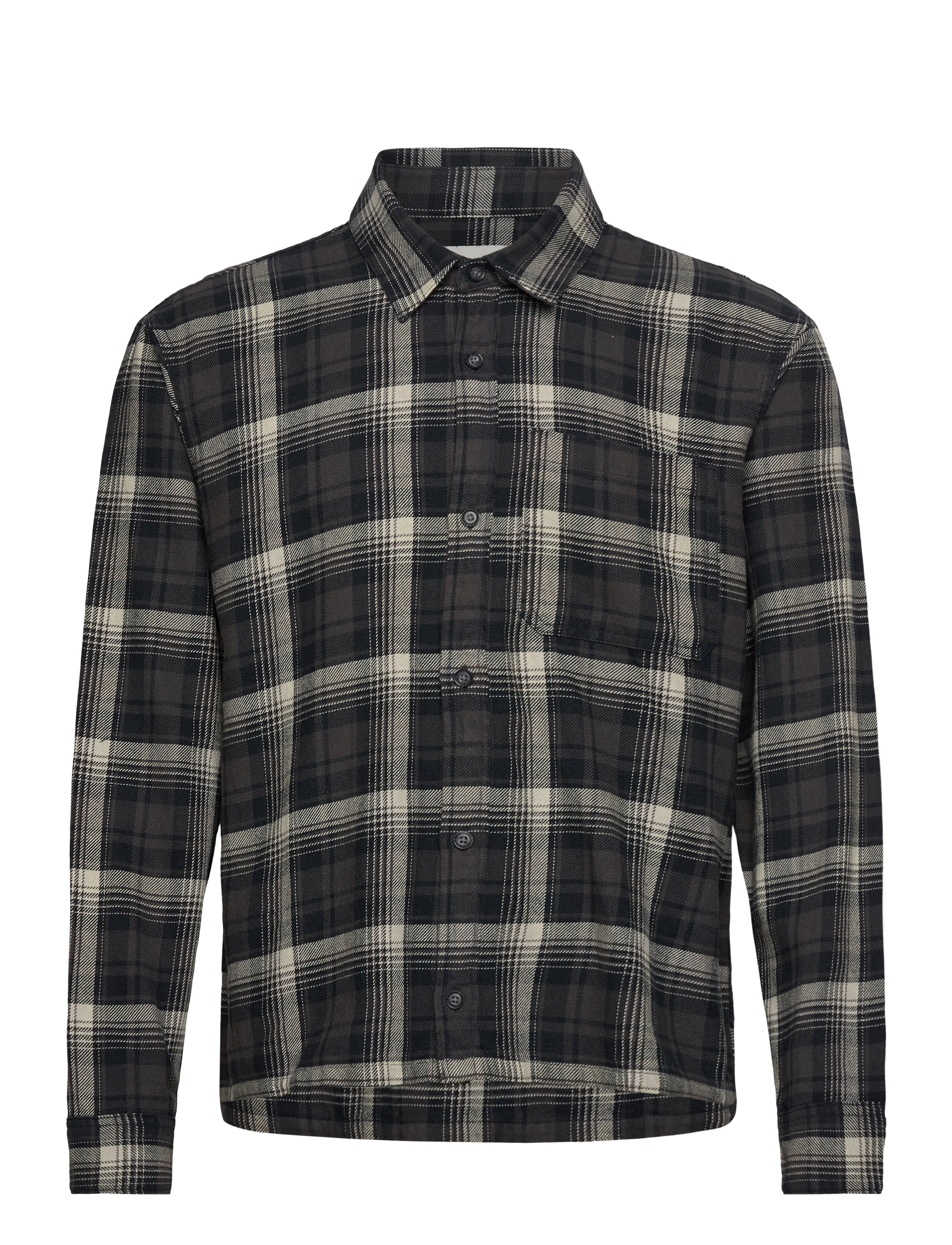 LONG SLEEVE BOXY FLANNEL - 908