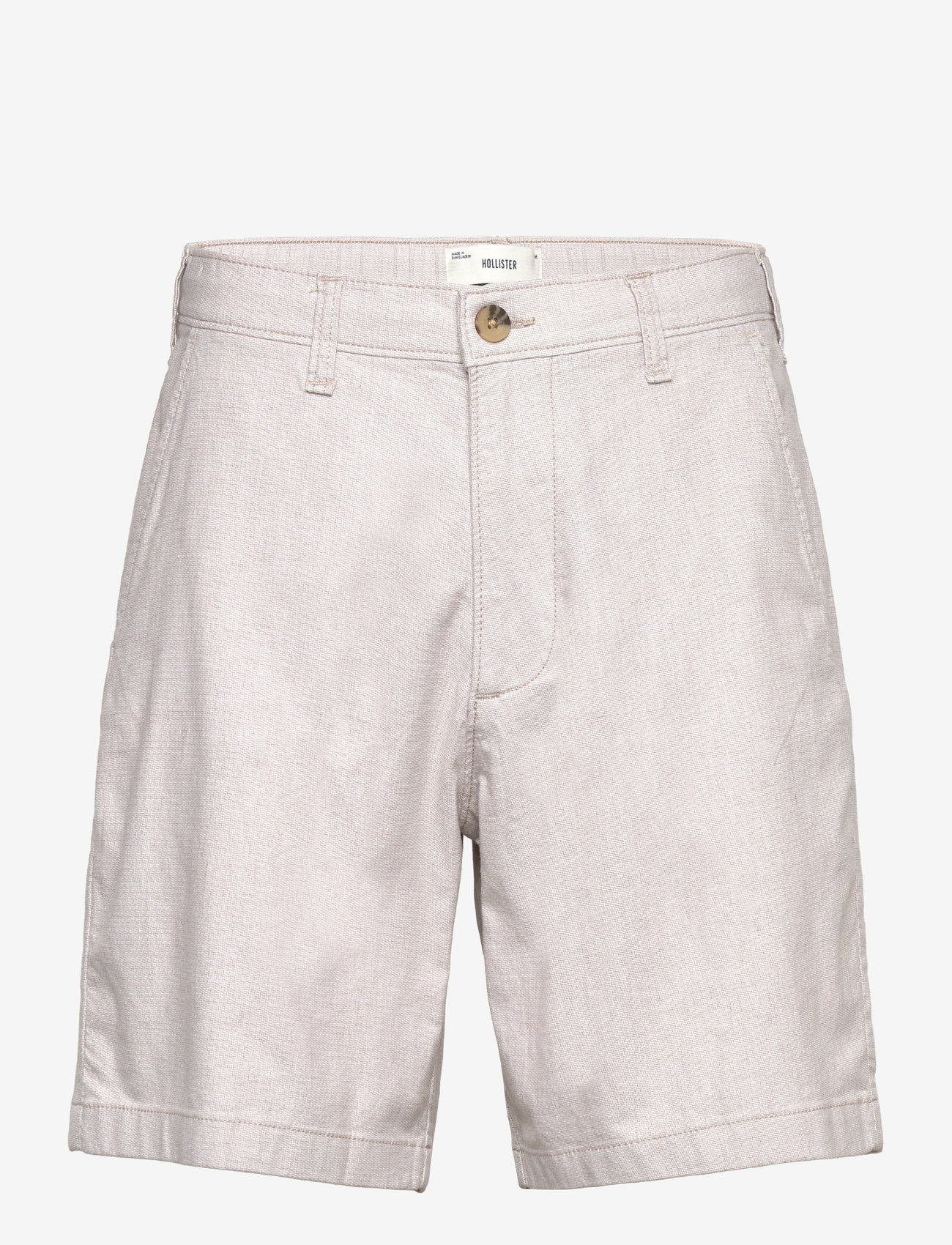 Hollister - HCo. GUYS SHORTS - linen shorts - peyote x brilliant white zig zag - 0