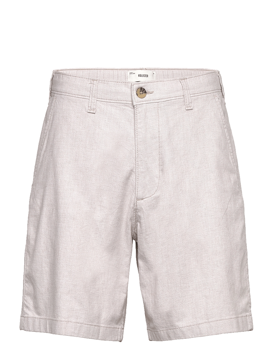 Hollister - HCo. GUYS SHORTS - linnen shorts - peyote x brilliant white zig zag - 0