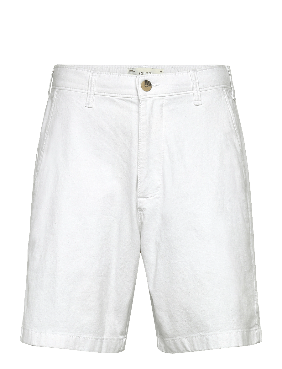 Hollister - HCo. GUYS SHORTS - leinen-shorts - brilliant white - 0