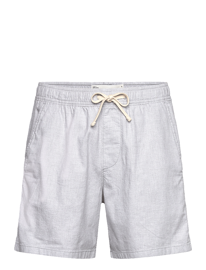 Hollister - HCo. GUYS SHORTS - linen shorts - monument x white zig zag - 0