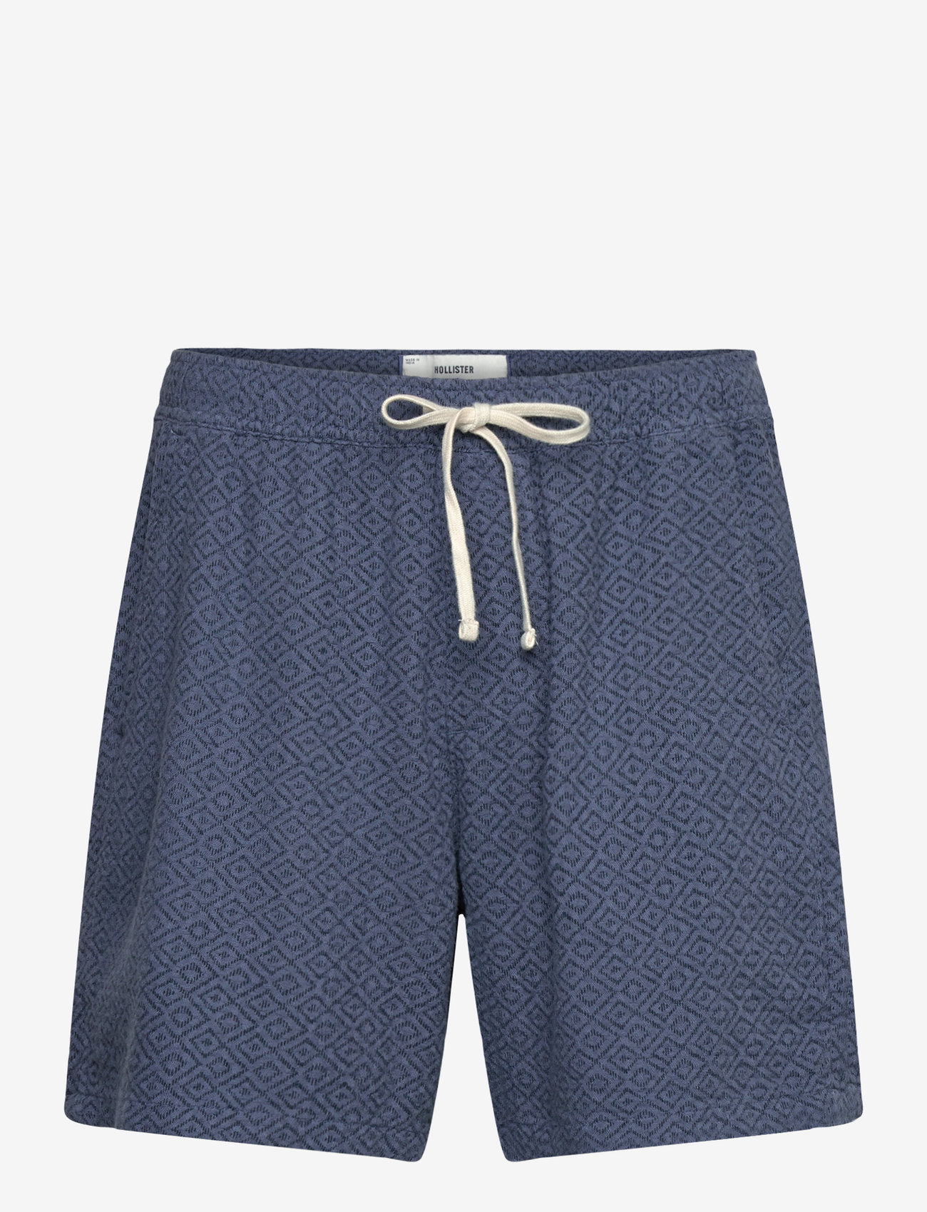 Hollister - Linen-Blend Pull-On Shorts - szorty lniane - navy printed texture - 0