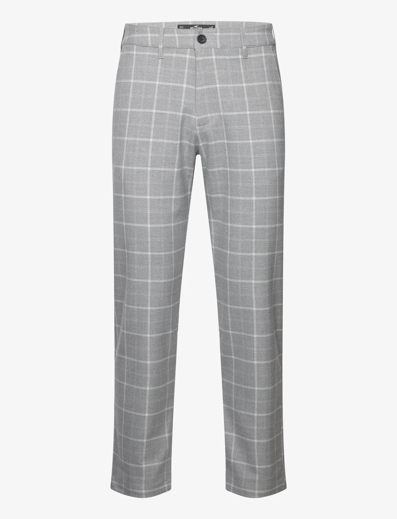 Hollister - HCo. GUYS PANTS - kostymbyxor - grey plaid - 0