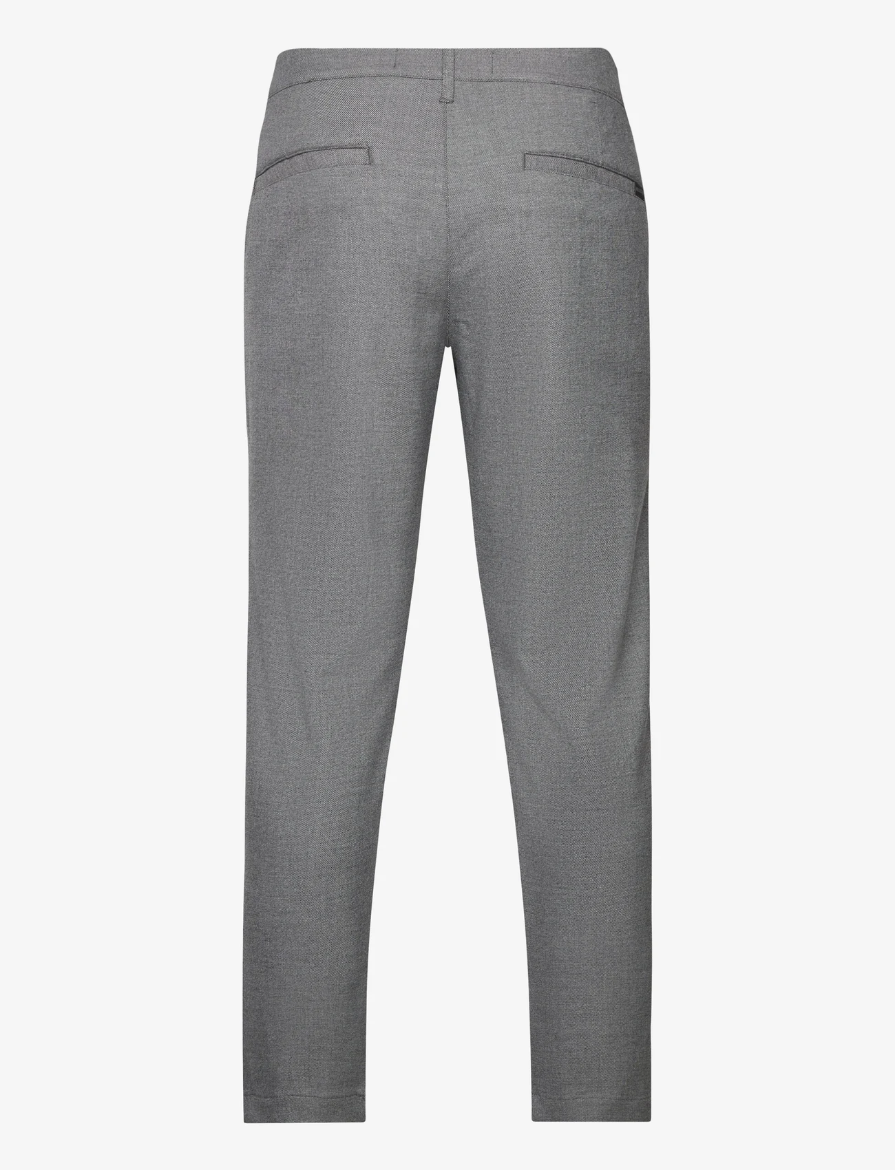 Hollister - HCo. GUYS PANTS - anzugshosen - grey texture slim menswear - 1
