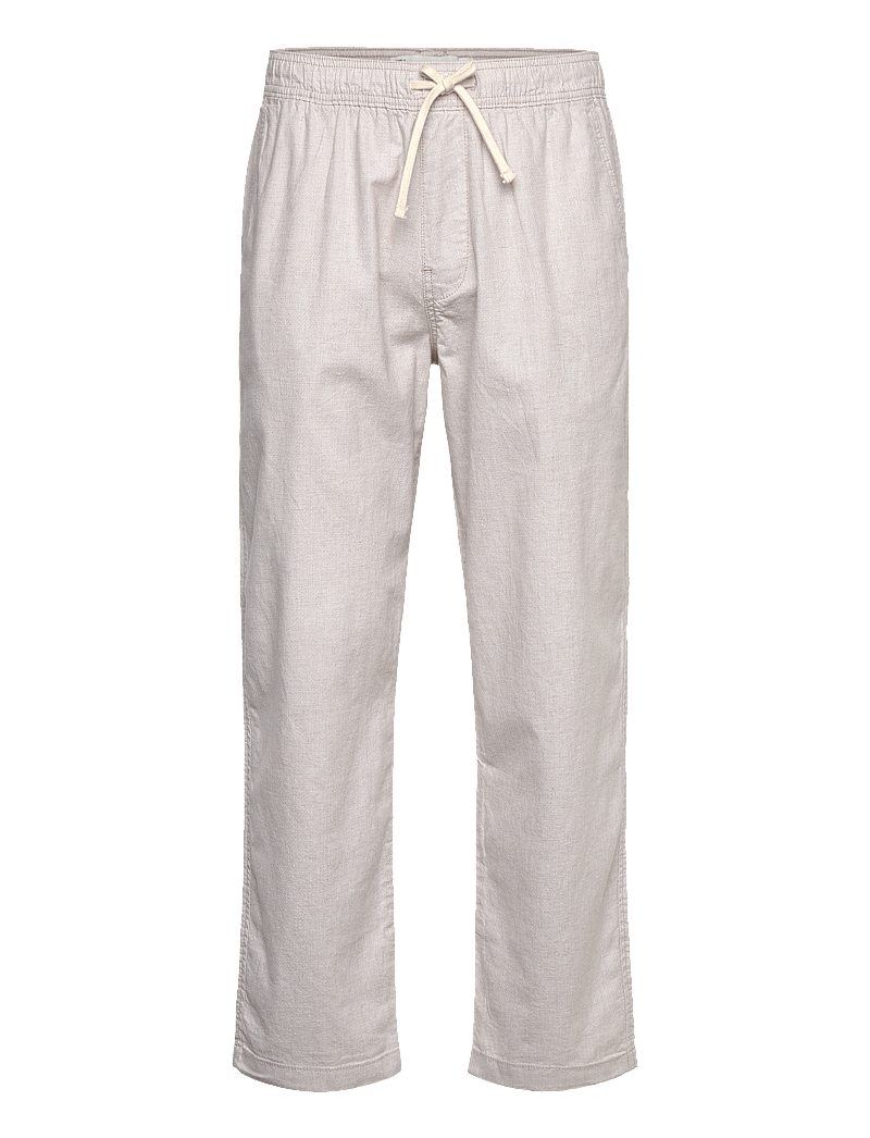 Hollister - HCo. GUYS PANTS - linen trousers - natural zig zag texture - 0