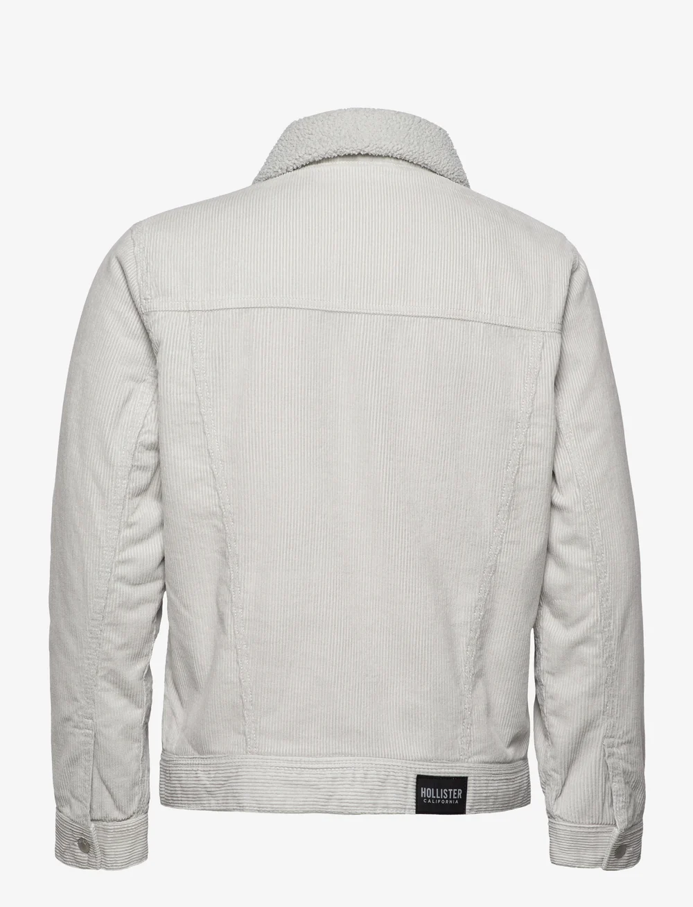 Hollister white online denim jacket