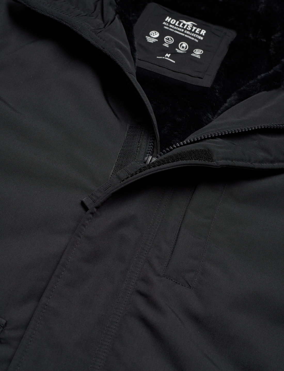 Hollister all sales weather jacket black