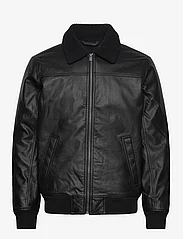 Hollister - HCo. GUYS OUTERWEAR - pavasara jakas - black leather - 0