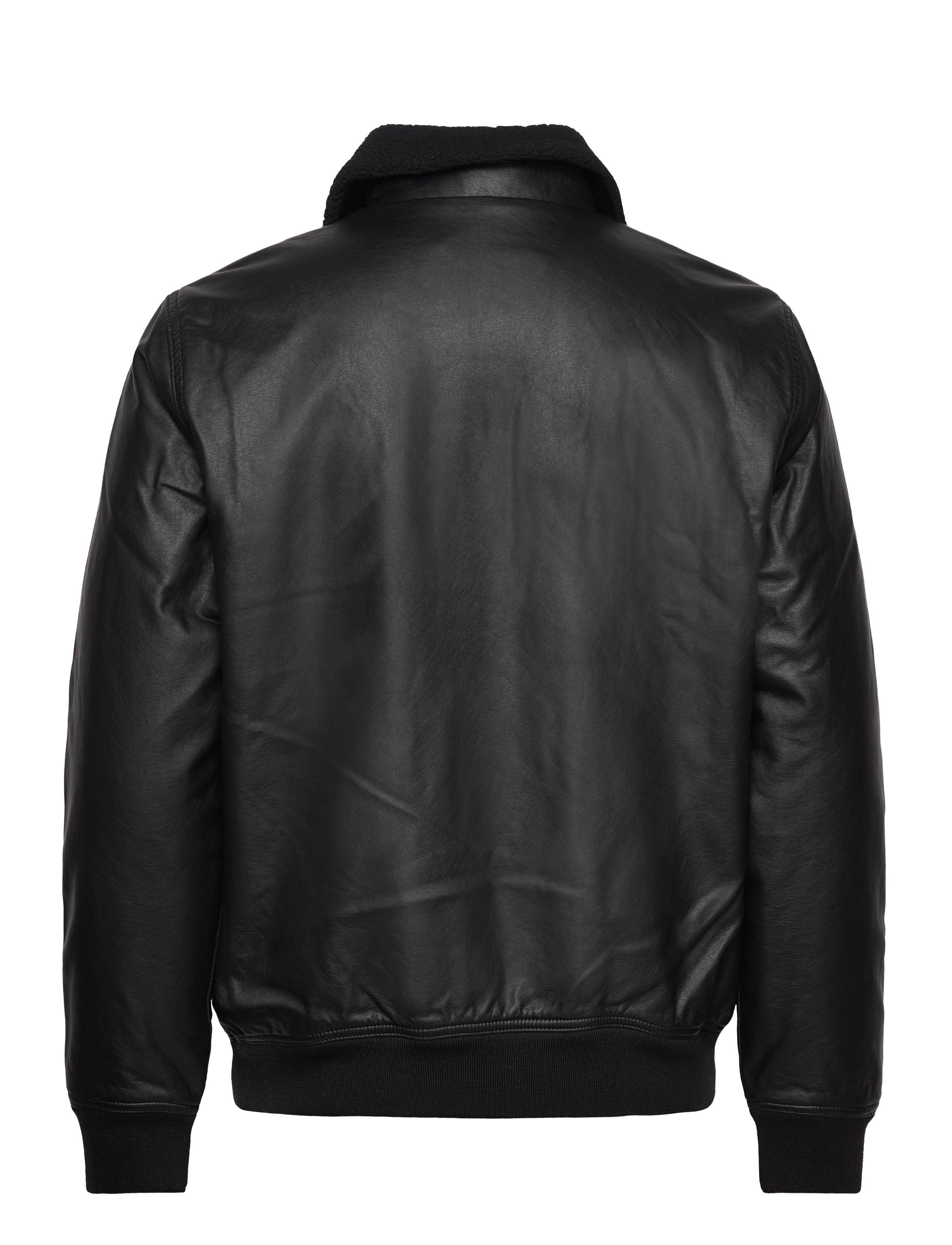 Hollister - HCo. GUYS OUTERWEAR - black leather - 1