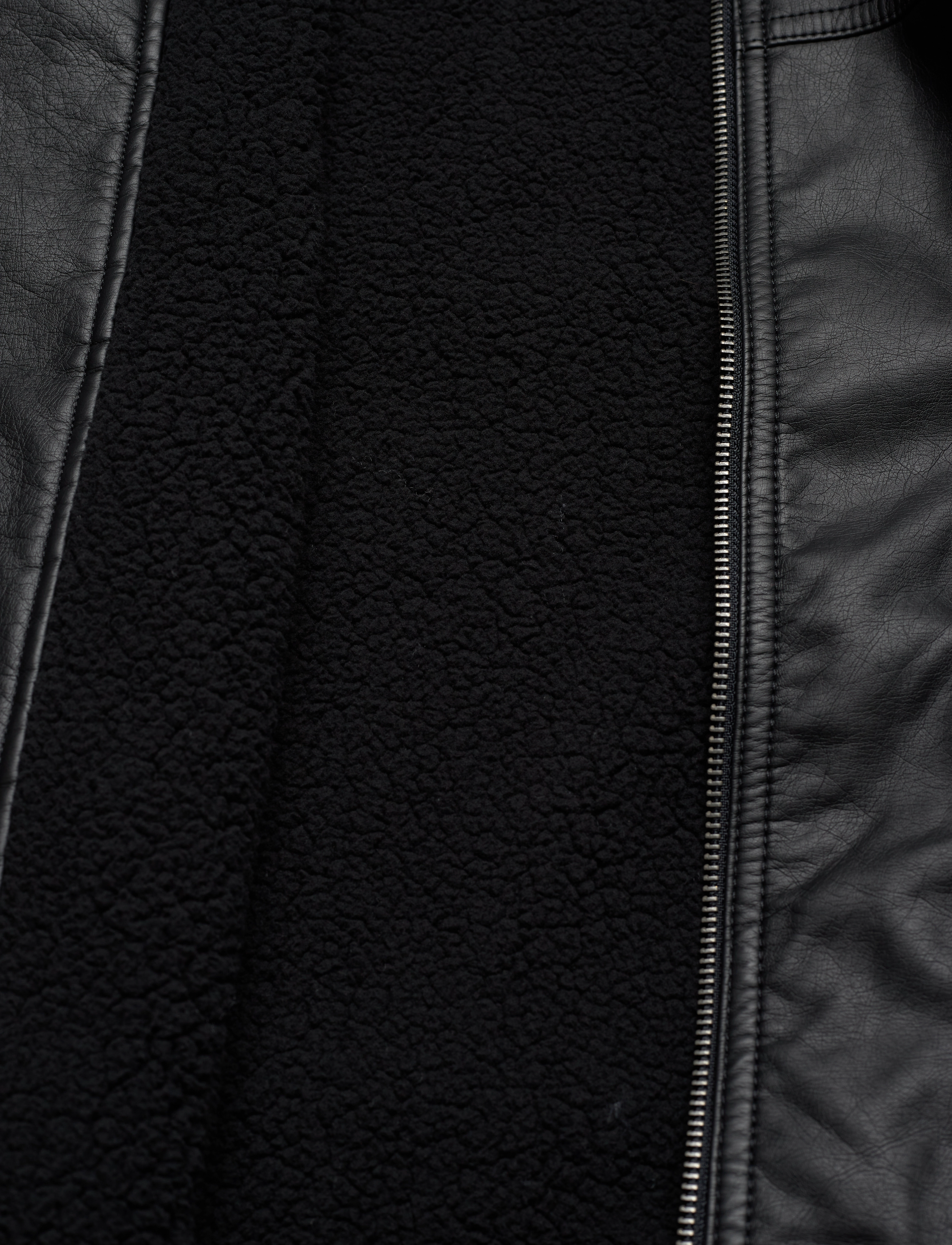 Hollister - HCo. GUYS OUTERWEAR - black leather - 4