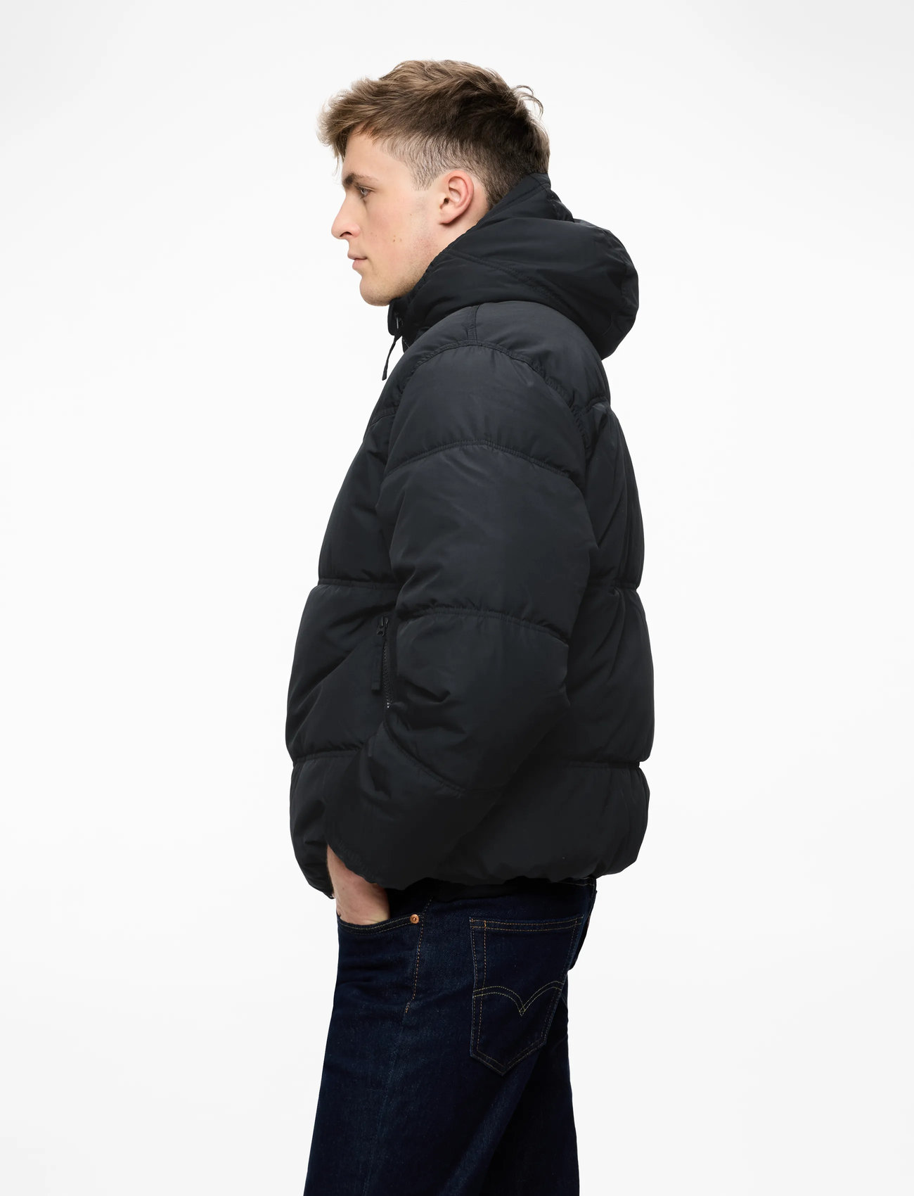 Hollister - HCo. GUYS OUTERWEAR - vinterjackor - black beauty - 3