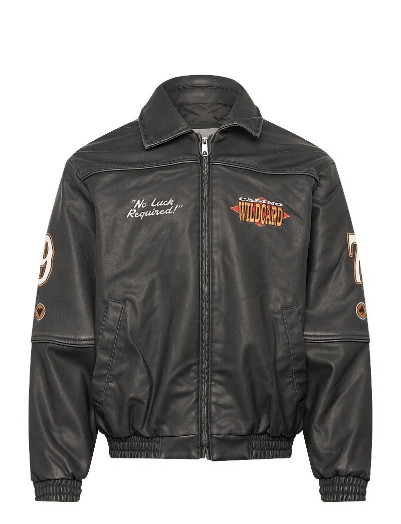 Hollister - CASINO FAUX LEATHER JACKET - herbstjacken - 900 - 0