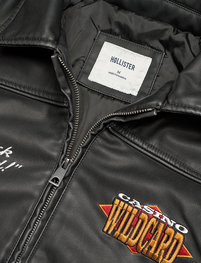 Hollister - CASINO FAUX LEATHER JACKET - herbstjacken - 900 - 4