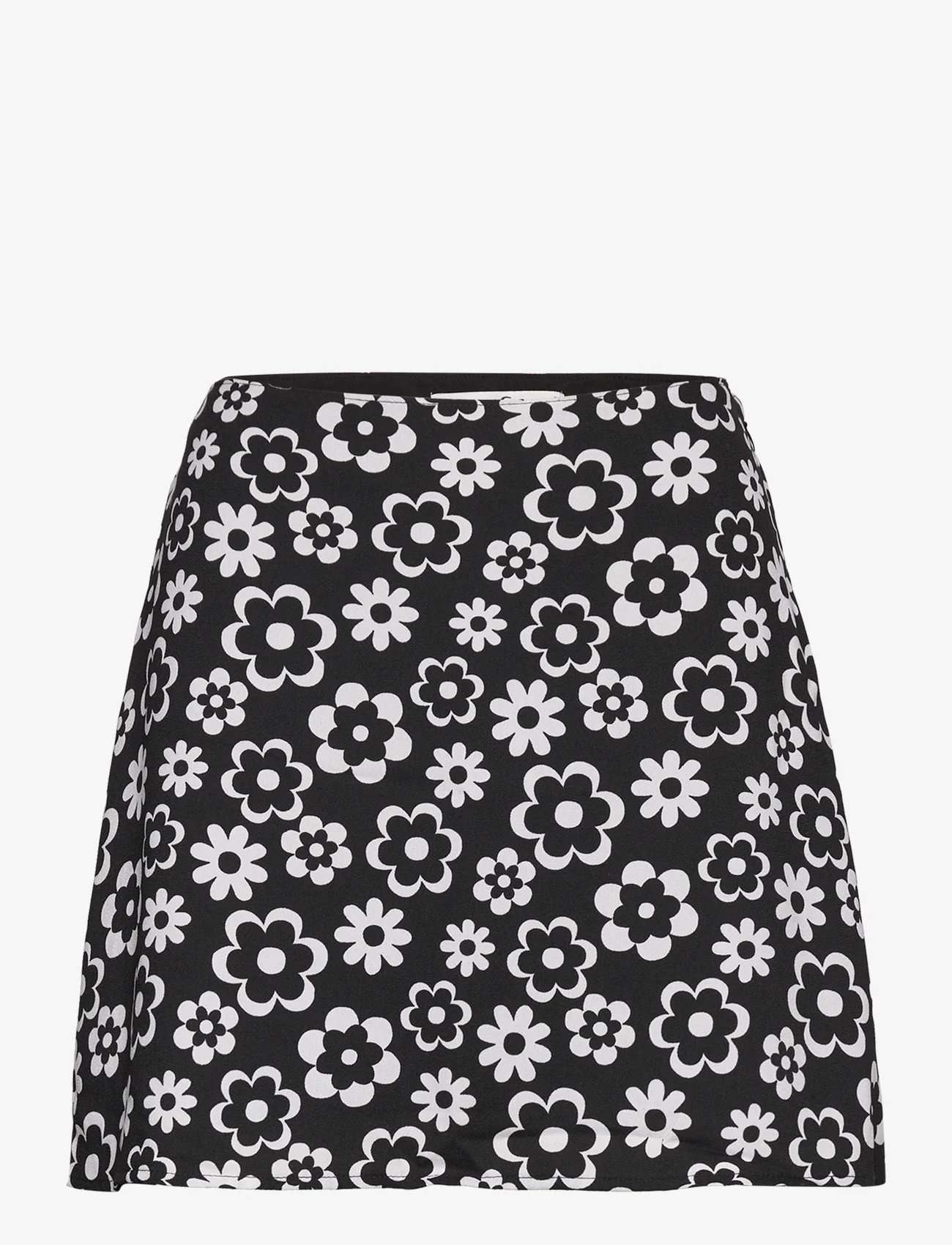 Hollister - HCo. GIRLS SKIRTS - short skirts - black retro floral - 0