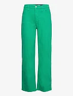HCo. GIRLS JEANS - ULTRA HIGH RISE GREEN DAD JEAN