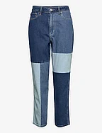 HCo. GIRLS JEANS - ULTRA HIGH RISE PATCHWORK MOM JEAN