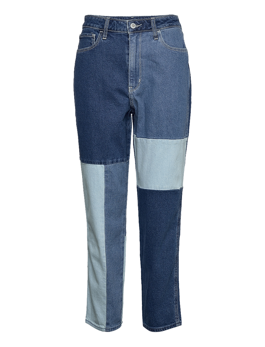 Hollister - HCo. GIRLS JEANS - gerade jeans - ultra high rise patchwork mom jean - 0