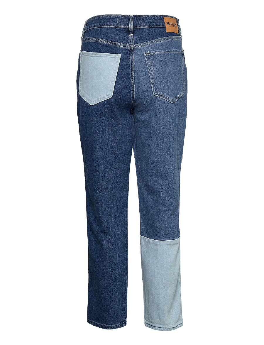 Hollister - HCo. GIRLS JEANS - gerade jeans - ultra high rise patchwork mom jean - 1