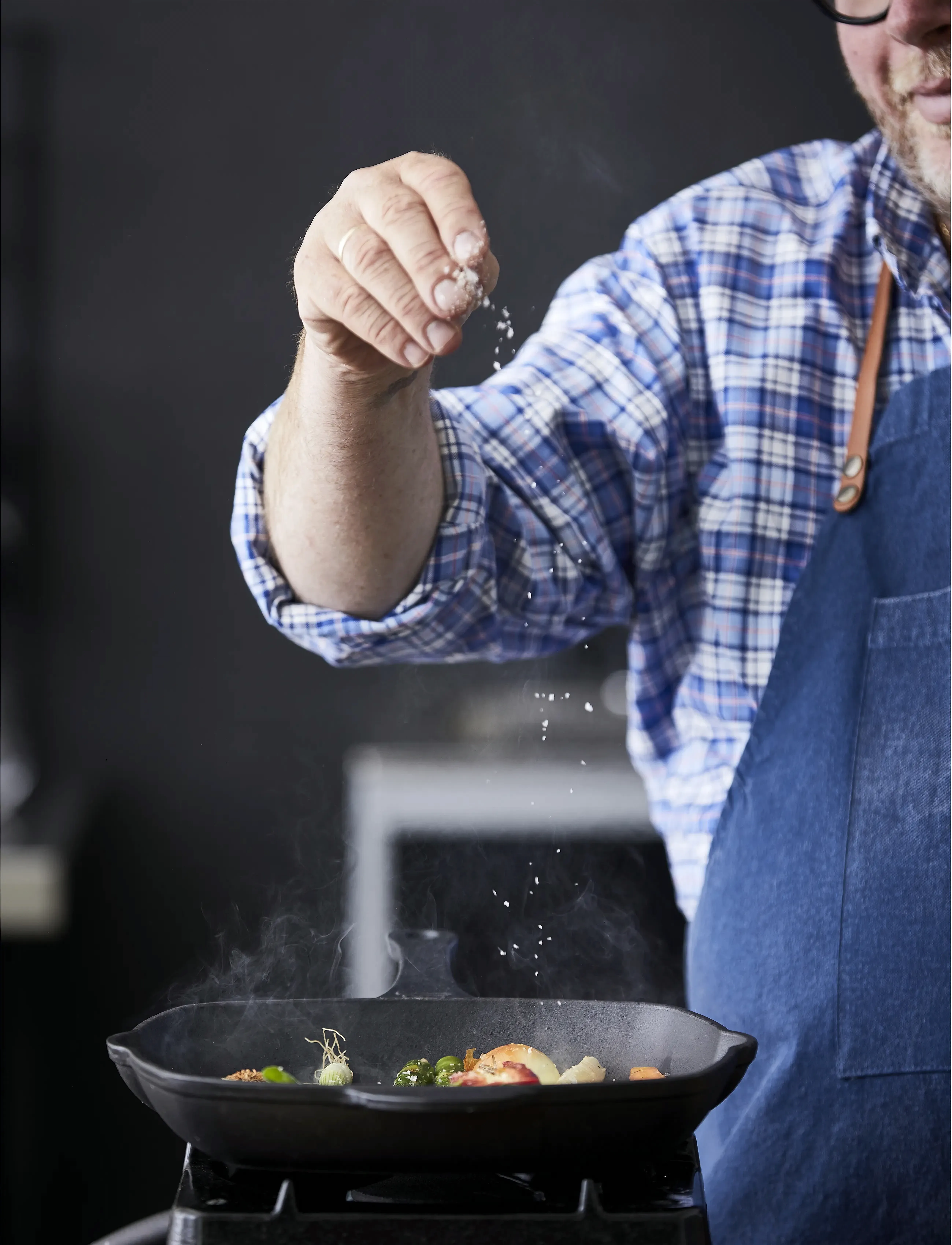 Holm Grillpande, 28X28 cm, Pots & Pans, Schwarz - Frying Homeware