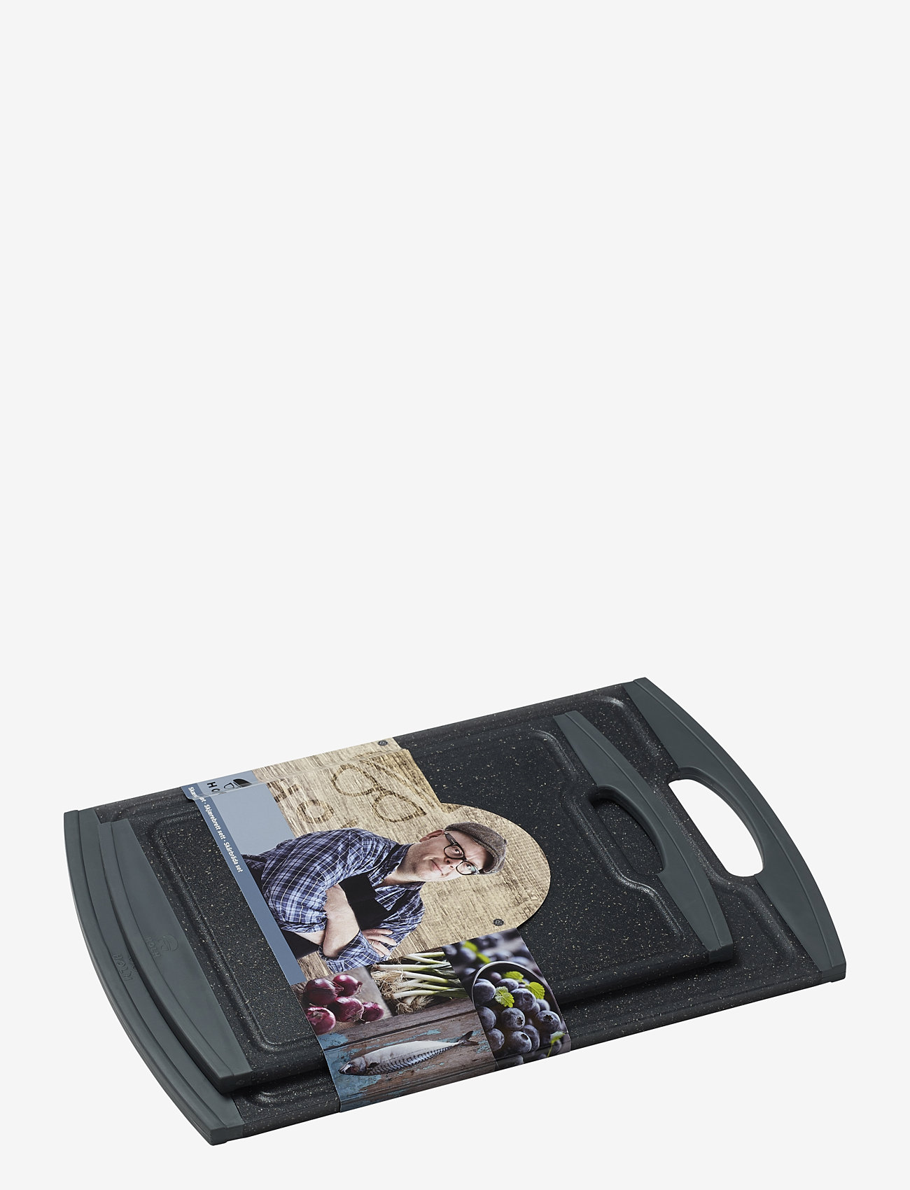 Holm - Skærebræt 2 stk. - laveste priser - black - 1