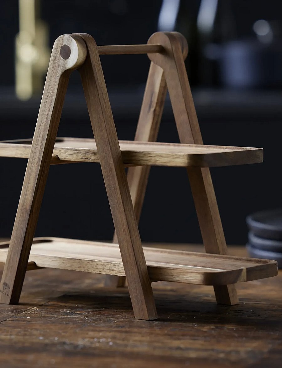 Holm - Etagere 36 x 18,4 x 30 cm Acacia wood - natural - 2