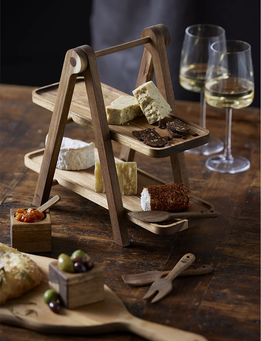 Holm - Etagere 36 x 18,4 x 30 cm Acacia wood - natural - 4