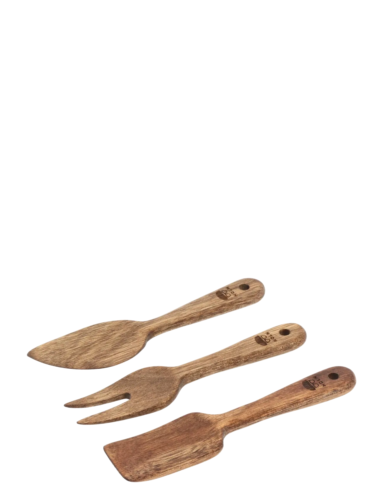 Holm Cheese set 14 cm 3 pcs Acacia wood - App deal - NATURAL / natural
