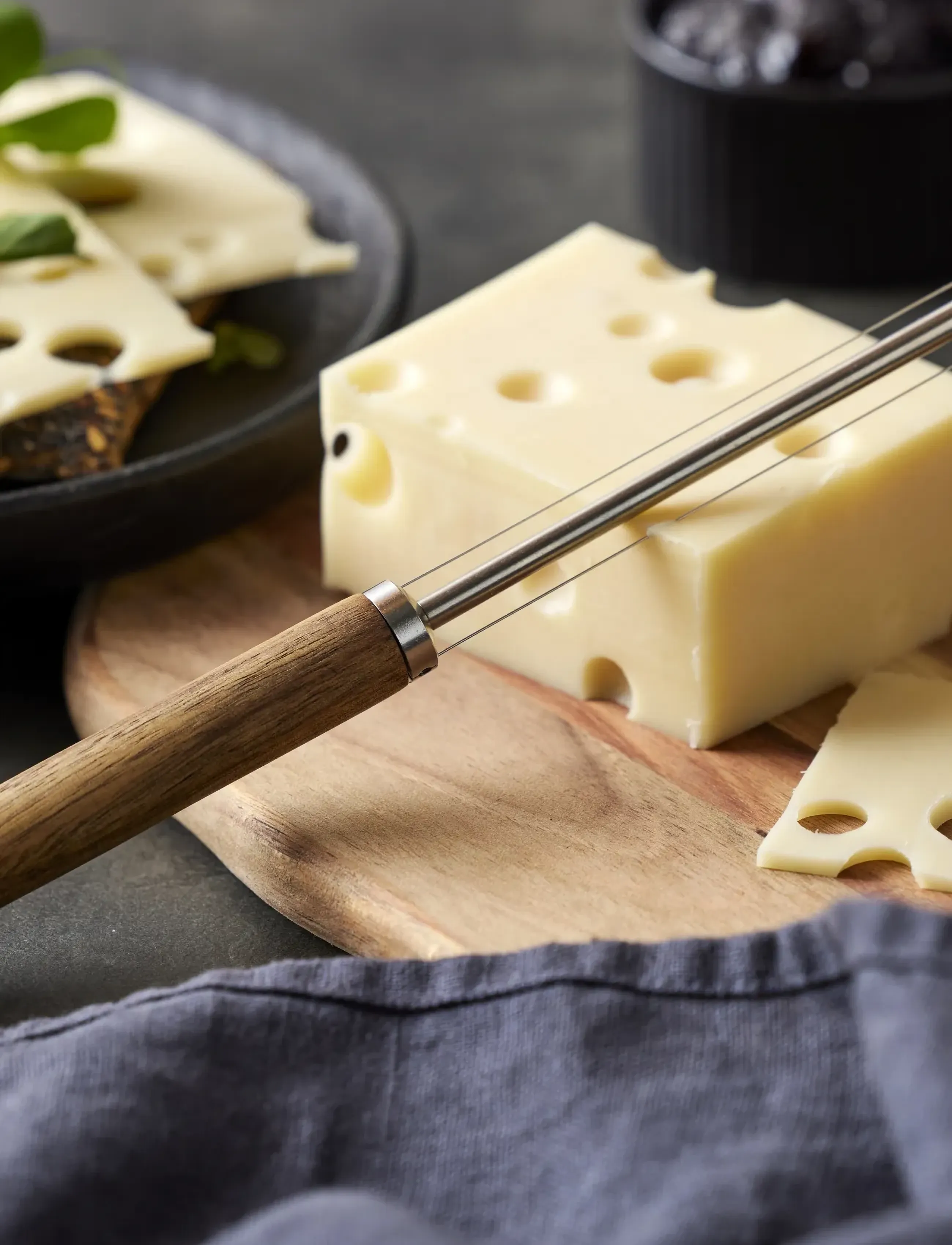 Holm - Cheese slicer 24,5 cm Stainless steel/Acacia - juustulõikurid - natural - 3