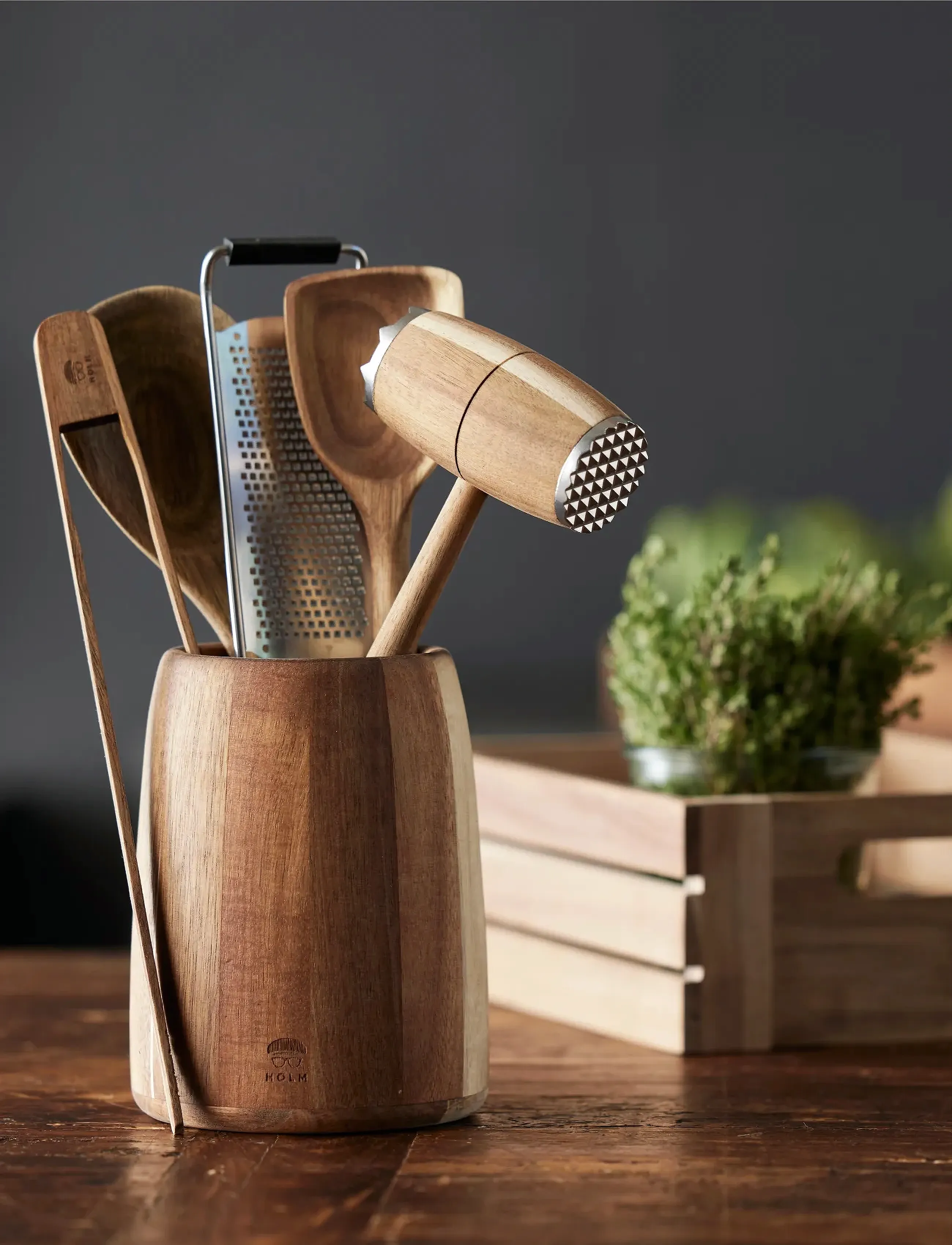 Holm Rivejern Fint, 31.6X6.5 cm, Kitchen Tools, Braun - Graters, Homeware