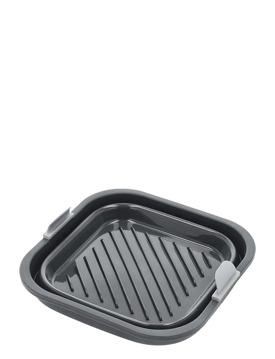 Holm - Silicone mould for airfryer Square - andere küchenutensilien - black - 1