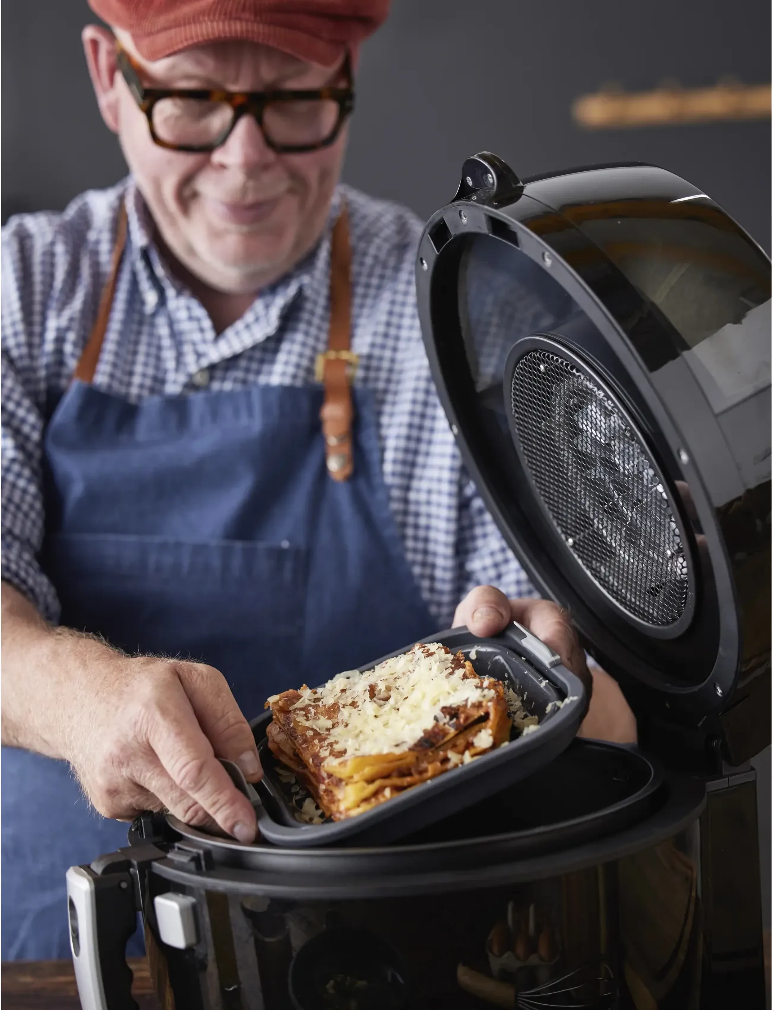 Holm - Silikonform för airfryer Fyrkant - Övriga köksredskap - black - 4