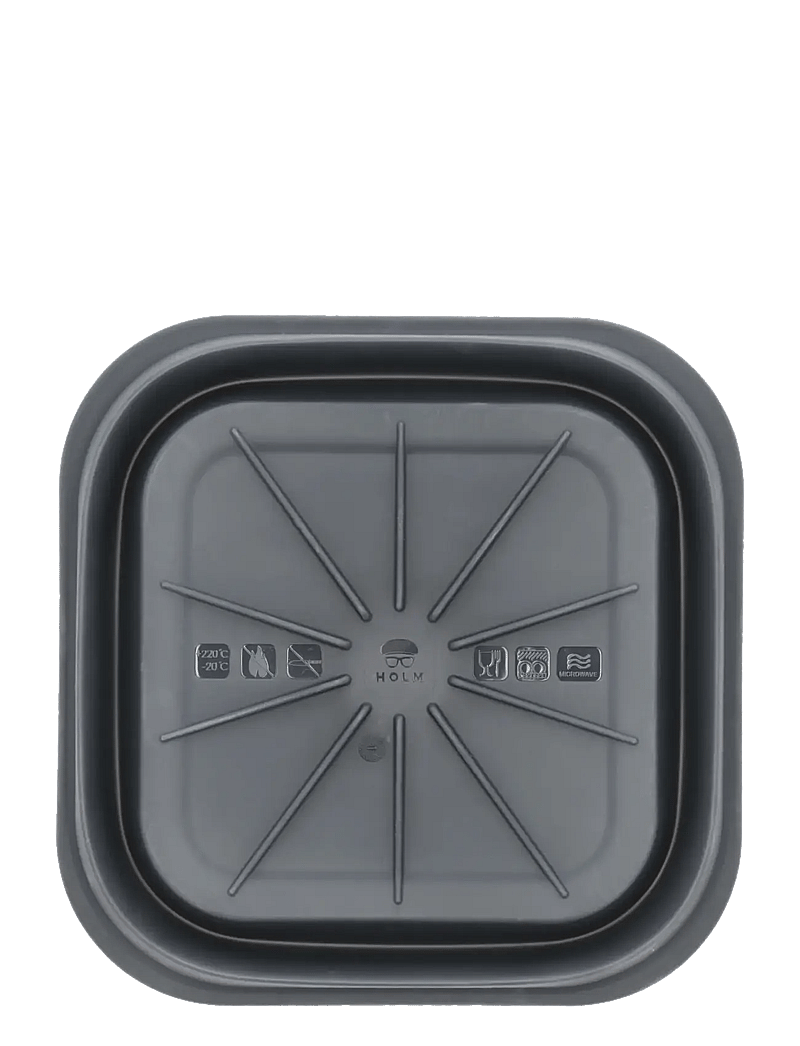 Holm - Silicone mould for airfryer Square - andere küchenutensilien - black - 2