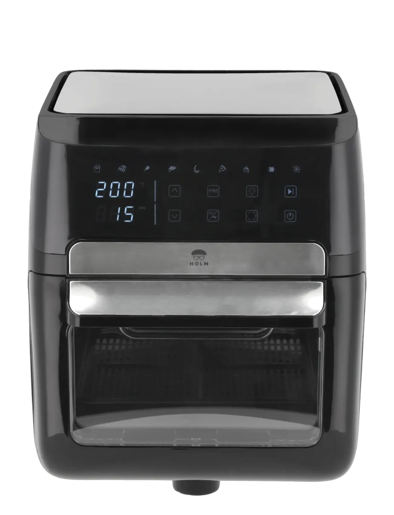 Holm - Airfryer Oven 12 liter Black - heißluftfritteusen - black - 4