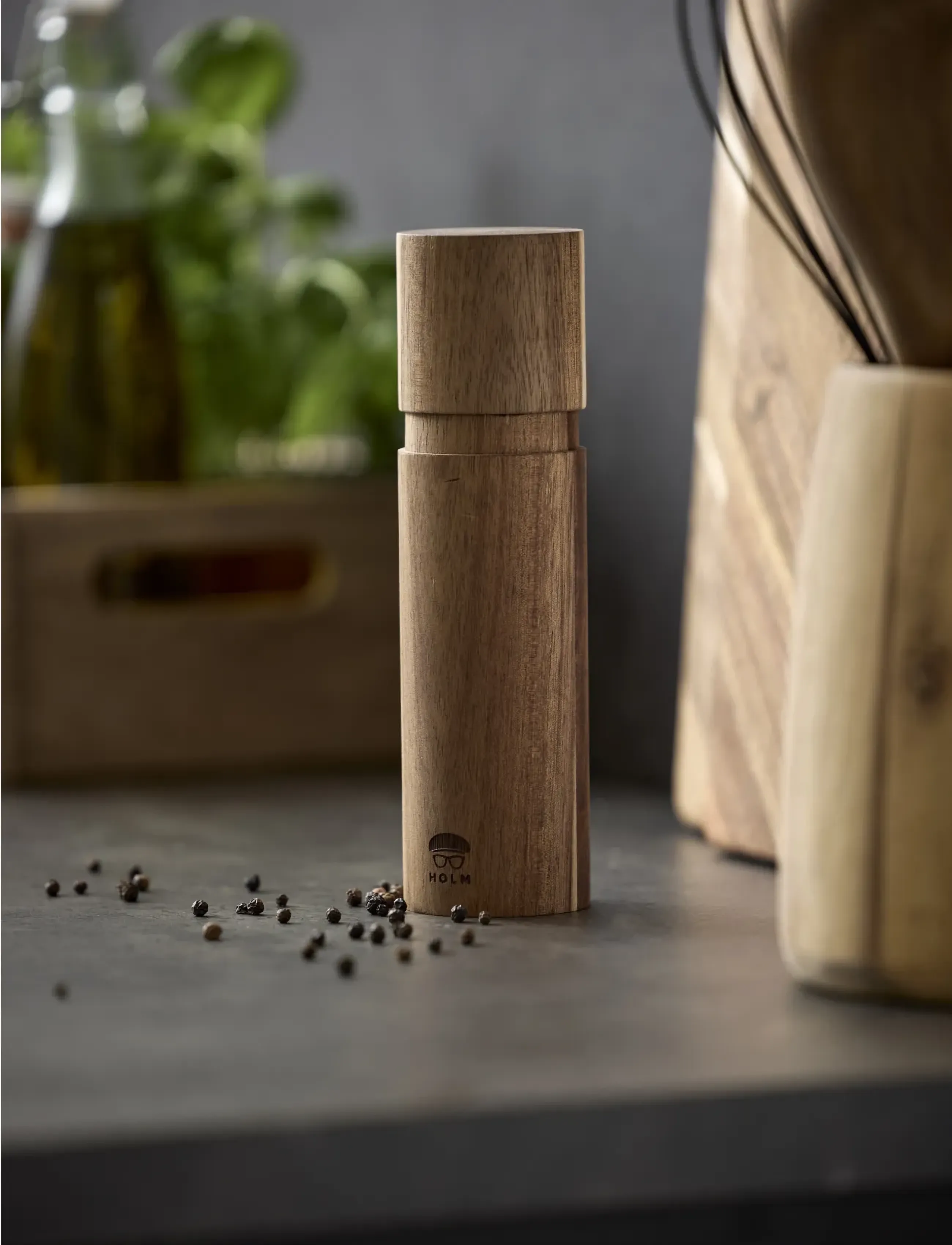 Holm Peberkværn 20,3 Cm Akacietræ Holm, 20.3 cm x 5.6, Grinders - Spice Grinders, Homeware