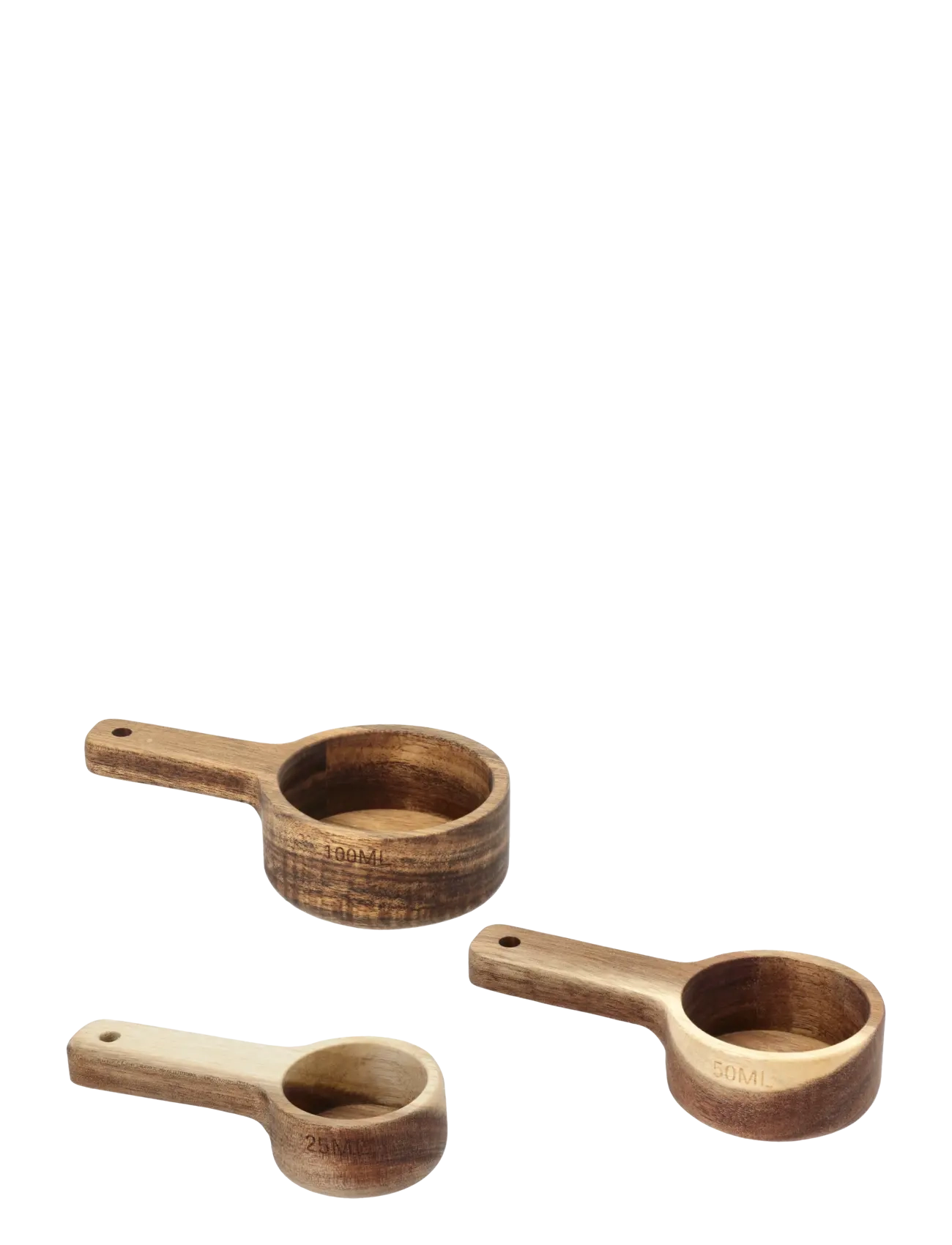 Holm Måleskjesett 3 stk. Akasietre - Måleskjeer - NATURAL / natural