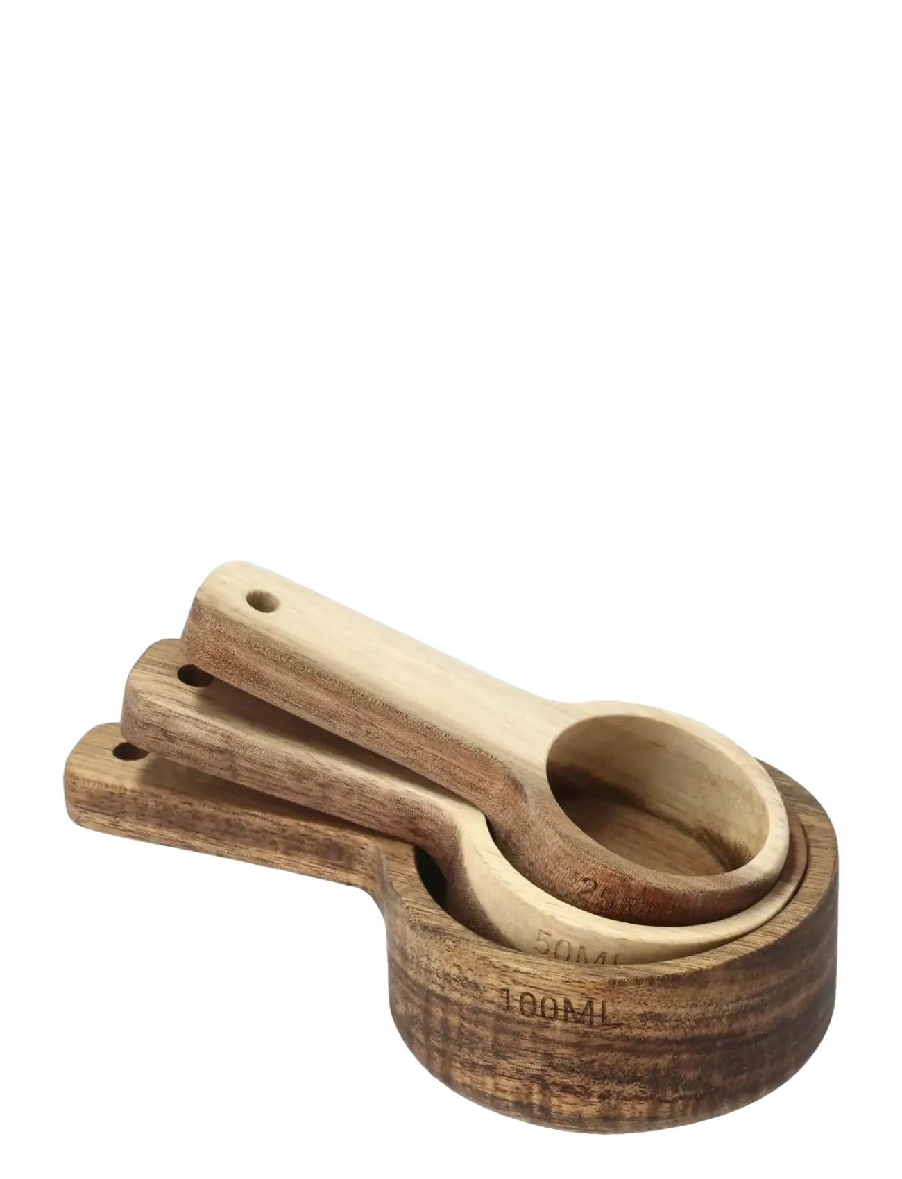 Holm - Måleskesæt 3 stk. Akacietræ HOLM - måleskeer - natural - 2