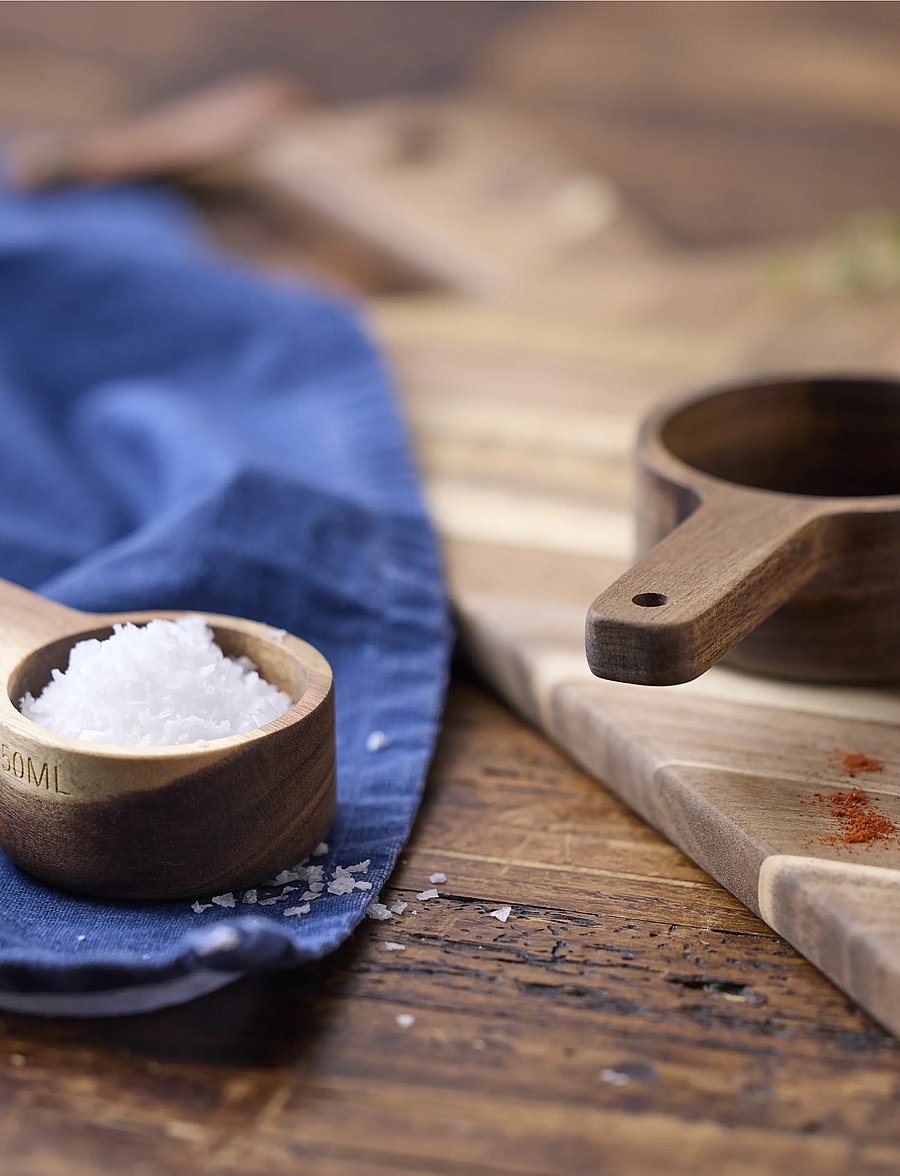 Holm - Measuring spoons set 3 pcs Acacia wood - messlöffel - natural - 4