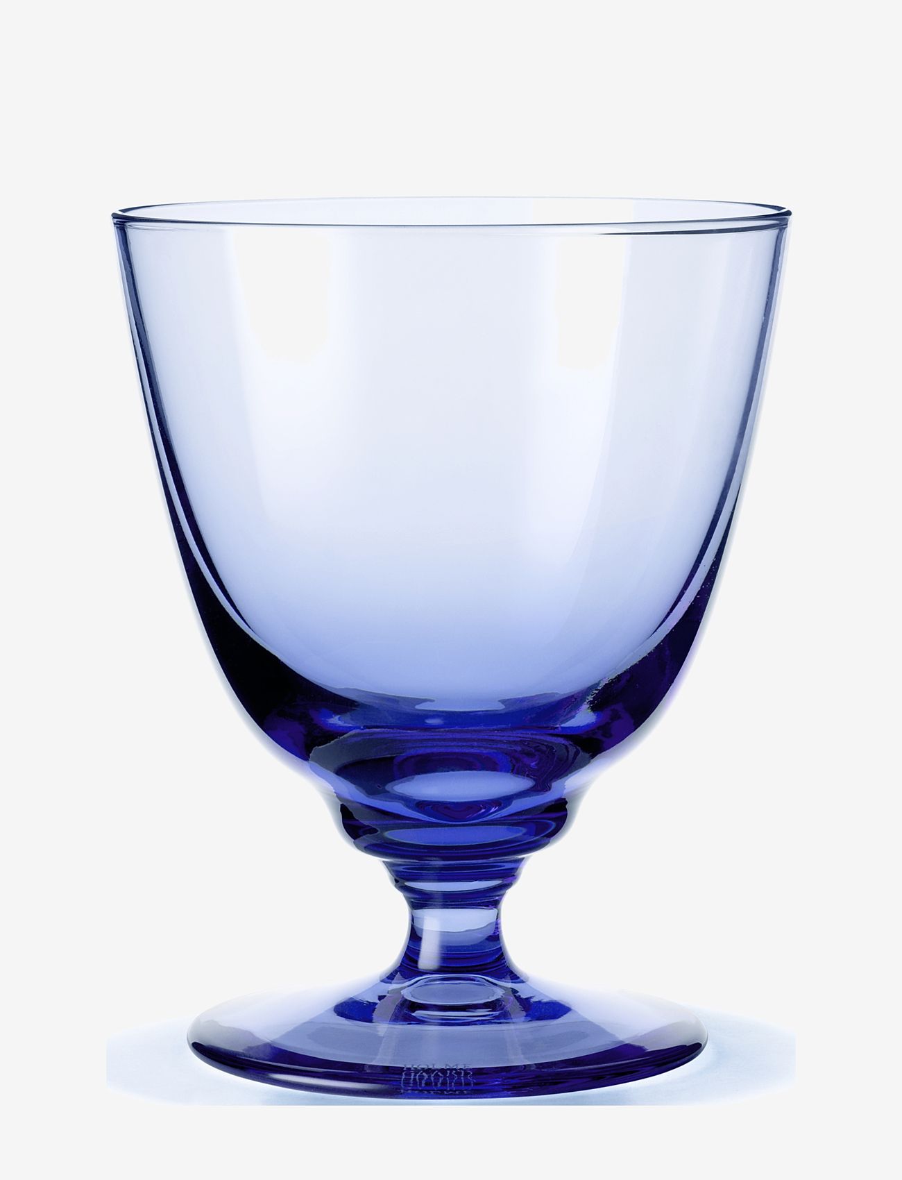 Holmegaard - Flow Glass on foot 35 cl dark blue - dark blue - 0