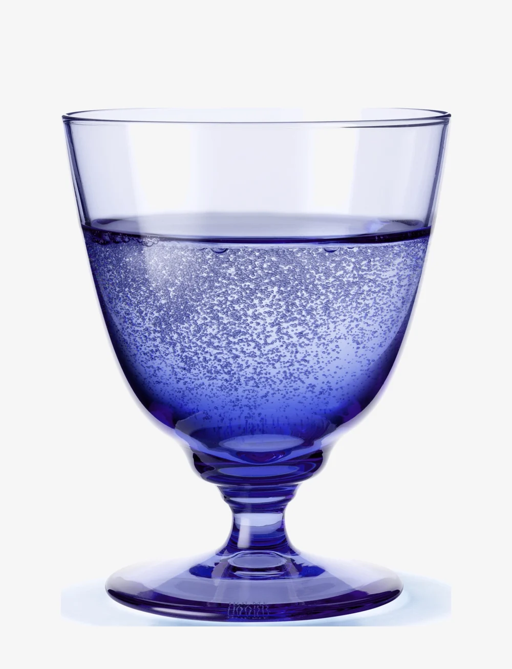 Holmegaard - Flow Glas på fot 35 cl mörkblå - köp efter pris - dark blue - 1