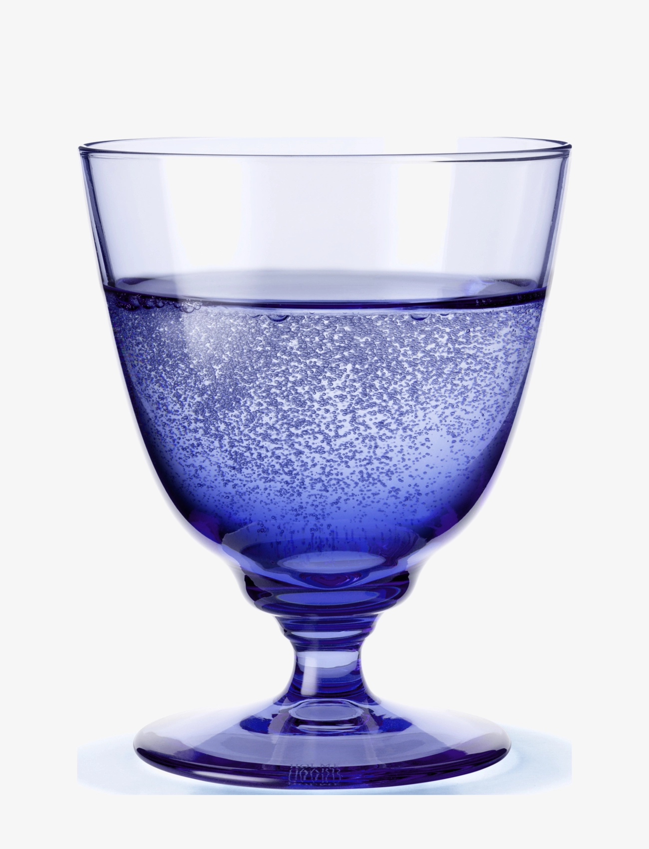Holmegaard - Flow Glas på fod 35 cl mørk blå - dark blue - 1