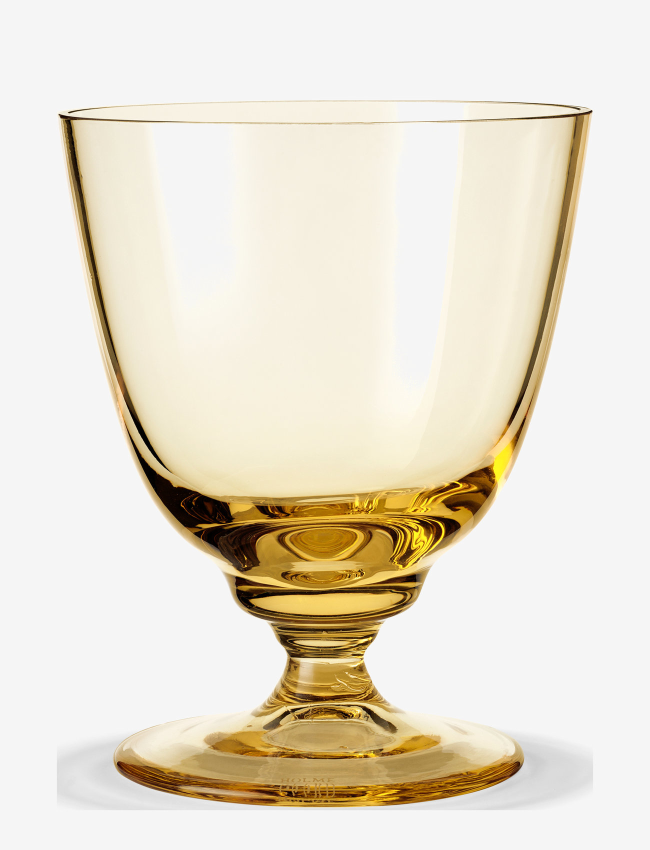 Holmegaard - Flow Glass on foot 35 cl - balto vyno taurės - amber - 0